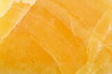 Polished, Orange, Honeycomb Calcite Slab - Utah #264237-1